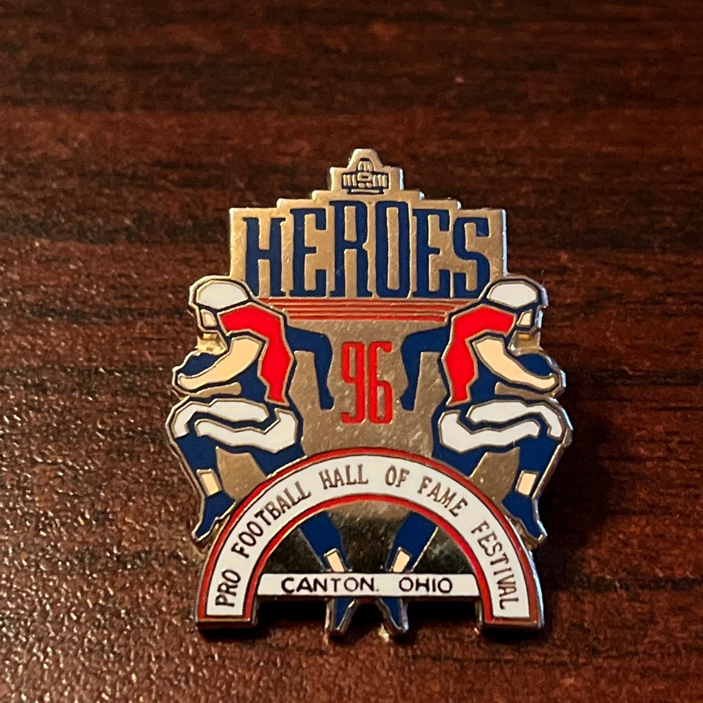 Vintage 1996‎ NFL Pro Football Hall Of Fame Festival Canton Ohio Lapel Pin